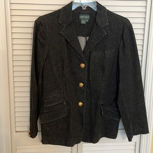 Classy, Ralph, Lauren, Jean jacket, in textured black